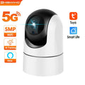 5G Wifi Baby Monitor 5MP Tuya IP Camera 1080P Security Protection Indoor Mini Video Surveillance Auto Tracking Smart Home Alexa