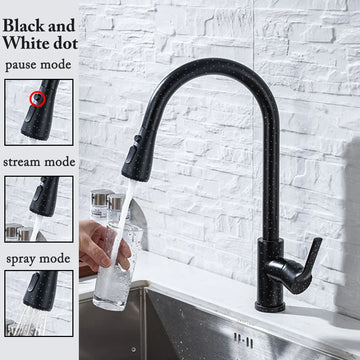 Kitchen Faucet Black Kitchen Tap Pull Out Kitchen Sink Mixer Tap Brushed Nickle Stream Sprayer Head Chrome Kitchen Water Tap