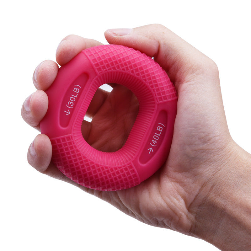 Silicone Adjustable Handle 20-80 Pounds Grip Ring Finger Forearm Trainer