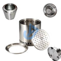 Outdoor Camping Non-Smoking Portable Stainless Steel Burner Heater Mini Fire Wood Stove Campfire Stove Pit Fire Basin Equipment
