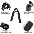 6Pcs Grip Strength Trainer Aluminium