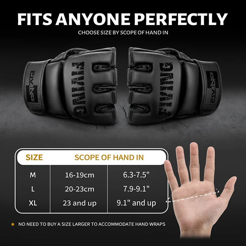 Half Finger Boxing Gloves MMA