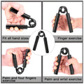 6Pcs Grip Strength Trainer Aluminium