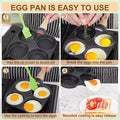 Egg Frying Pan Nonstick Pancake Pans 4-Cups Cookware Pancake Pan Egg Pan Suitable for Gas Stove Induction Cooker JT87