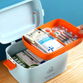 Large Capacity Home Medicine Box Travel Pill Case Simple Storage Box Portable First Aid Kit Container Family Emergency Kit Box