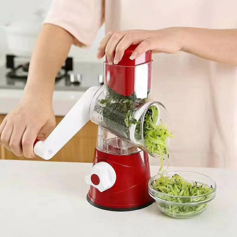 Multifunctional Vegetable Slicer, Cutter, Chopper, Vegetables Graters, Shredders, Fruit, Rotary Handle, Not Hurting Hands