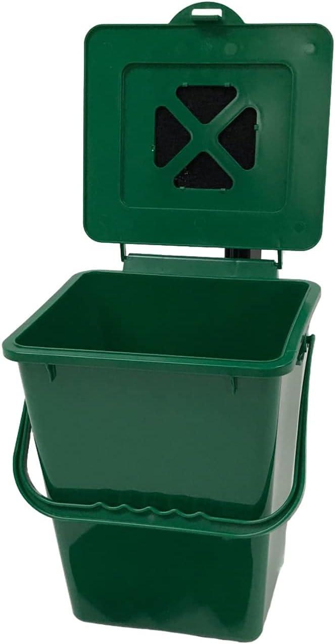 ECO 2000-NP Kitchen Compost Pail, 2.4 Gallon, Green