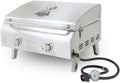 Grills 75275 Stainless Steel Two-Burner Portable Grill