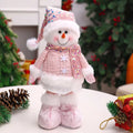 1Pc-New Santa Claus Snowman Elk Pink Sequin Telescopic Doll Merry Christmas Decorations Window Props Matching Supplies Ornaments