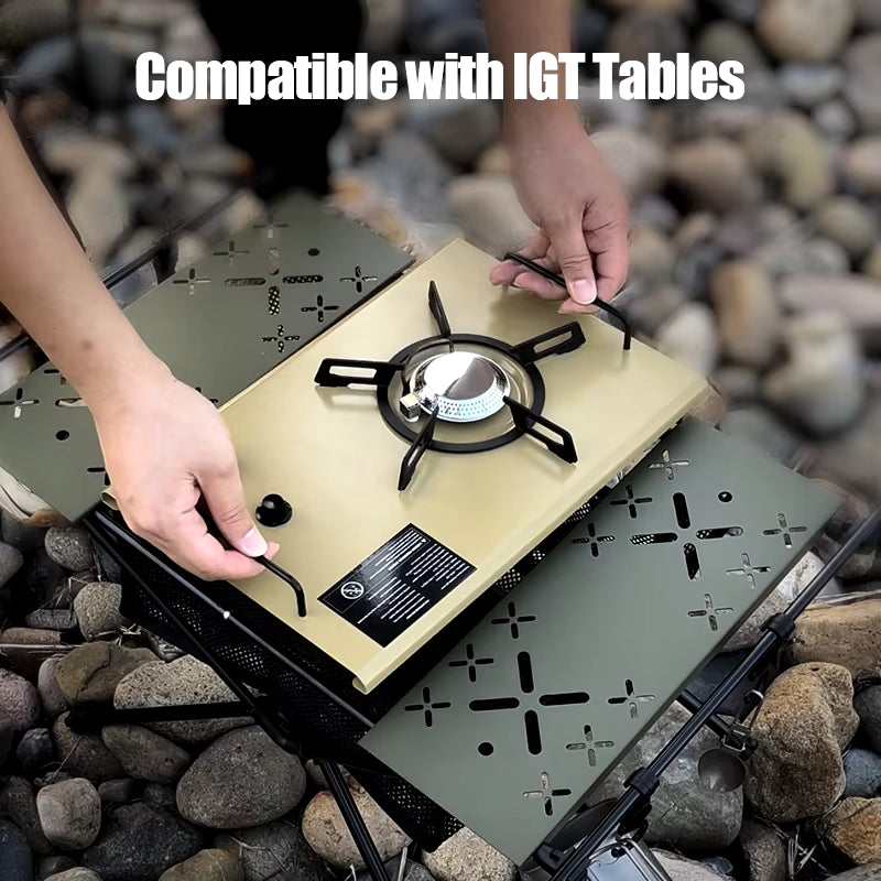 WESTTUNE IGT Gas Stove Burner Strong Fire Heater Furnace Portable Outdoor 4000W High Power Stainless Steel Camping Table Stove