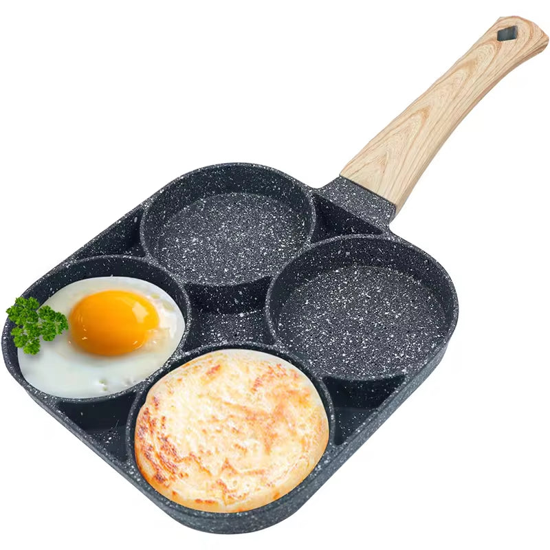 Egg Frying Pan Nonstick Pancake Pans 4-Cups Cookware Pancake Pan Egg Pan Suitable for Gas Stove Induction Cooker JT87