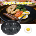 Frying Pan 4 Dimples Non Stick Fried Egg Burger Pancake Pan Non-Stick Coated Pan Breakfast Pan 4 Well Small Frying Pan Electric