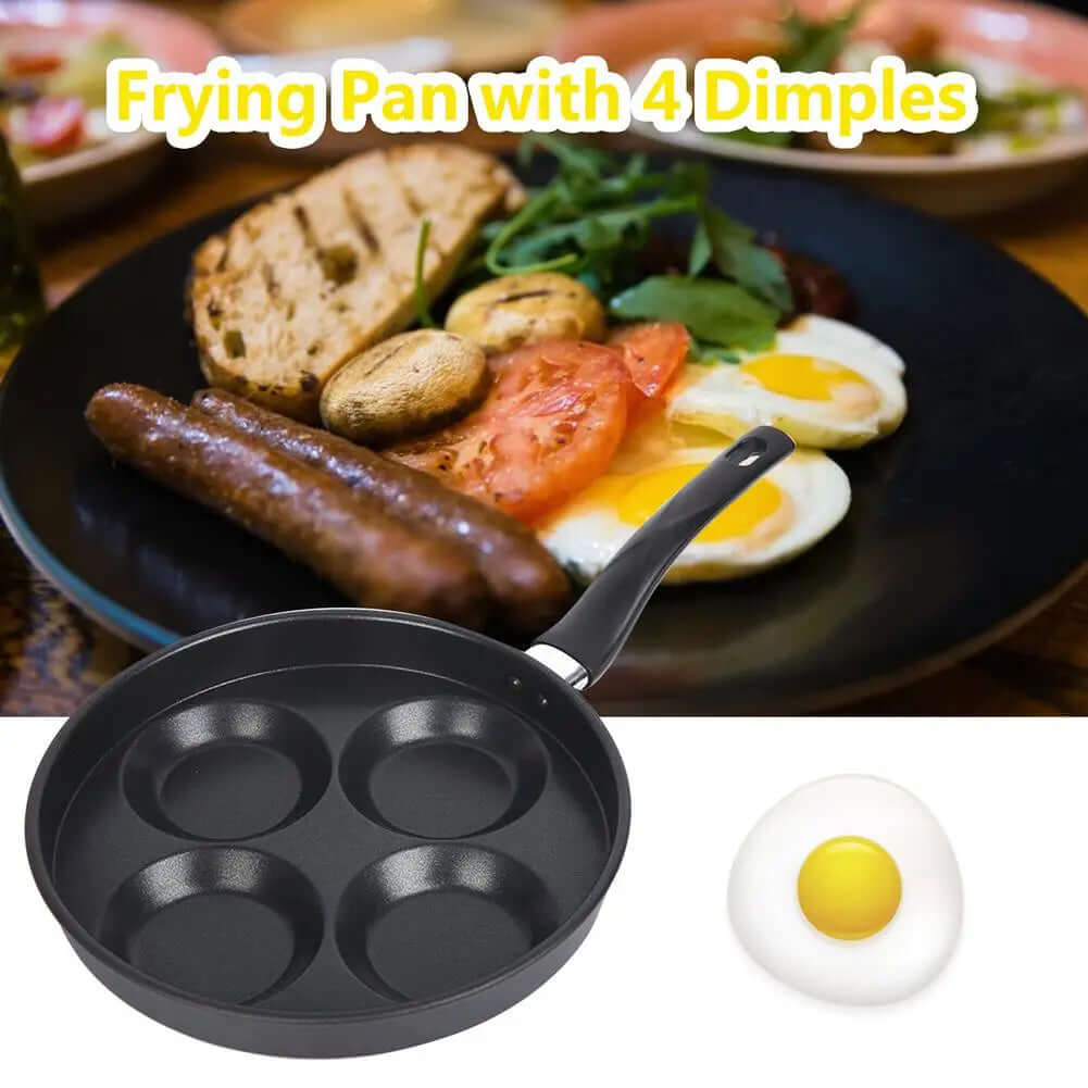 Frying Pan 4 Dimples Non Stick Fried Egg Burger Pancake Pan Non-Stick Coated Pan Breakfast Pan 4 Well Small Frying Pan Electric