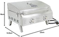 Grills 75275 Stainless Steel Two-Burner Portable Grill