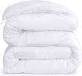 Comforters Queen Size, All Season Duvet Insert, down Alternative Box Stitched Bed Comforter with Corner Tabs, Machine Washable (White)