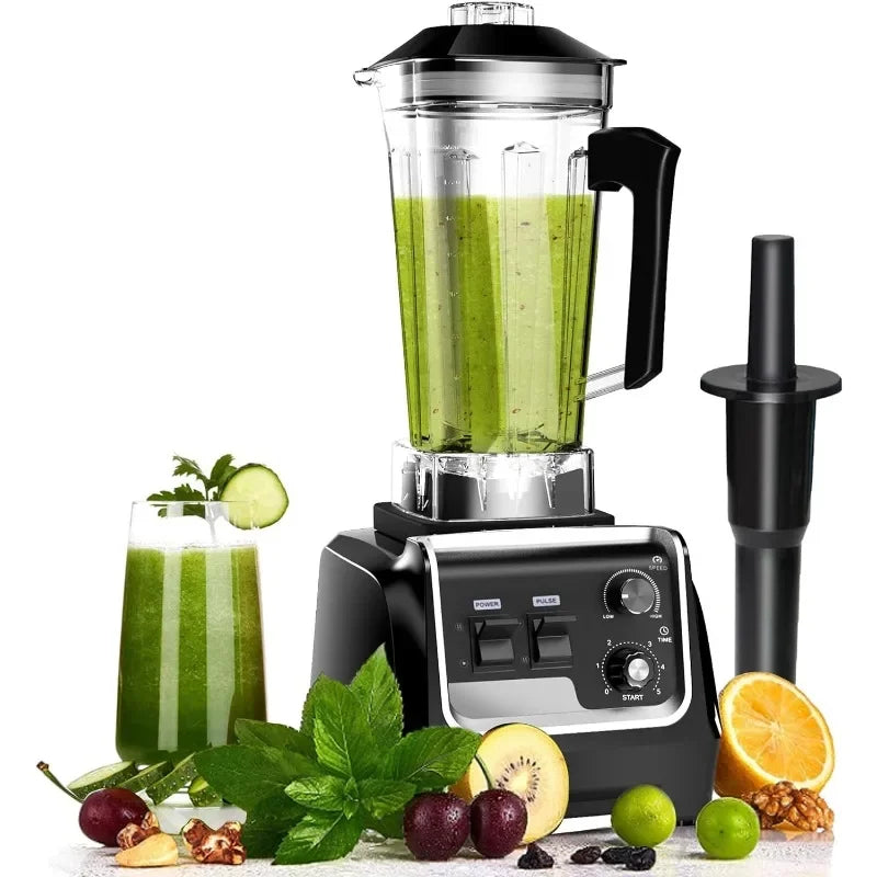 Professional Countertop Blender for Kitchen Max 2200W High Power Home and Commercial Blender with Timer, Variable Speed