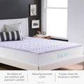 2 Inch 5 Zone Lavender Memory Foam Twin XL Mattress Topper