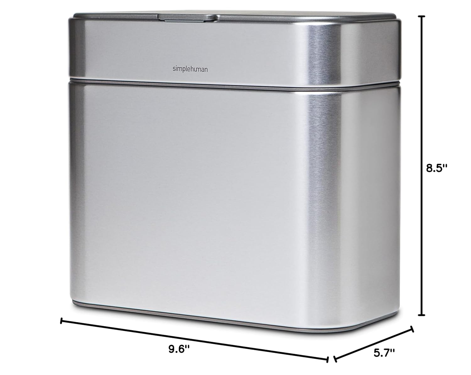 Compost Caddy, Detachable and Countertop Bin, 4 Liter / 1.06 Gallon, Brushed Stainless Steel