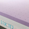 Lavender Infused Memory Foam Mattress Topper, Twin XL, 3 Inch, Ventilated Design - Lavender Topper