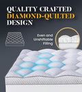 3 Inch Ultra-Fluffy Memory Foam Mattress Topper King for Back Pain, Extra Soft Pillow Top King Mattress Topper with 4X Support, Mattress Pad with Breathable Air Mesh Sides, 6-21'' Deep Pocket