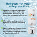 Hydrogen Water Bottle, , 6000Ppb High Concentration Hydrogen Water, SPE/PEM Technology, Hydrogen Water Bottle Generator, Ion Water Bottle with LED Display, Best Gift 9.5 Oz (Silver)