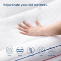 Pillow Top Mattress Topper Queen - Fluffy Mattress Pad Cover with Deep Pocket Fits up to 21