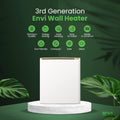 Plug-In Electric Panel Wall Heaters for Indoor Use, Energy Efficient 24/7 Heating W/Safety Sensor Protection, Patented Quiet Fan-Less Design, Easy 2-Min Install, Space Heater, Made in USA