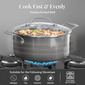 20 Pc Pots and Pans Set, Bakeware Set, Ceramic Cookware Set for Kitchen, Long Lasting Non Stick Pots and Pans Set with Lids Dishwasher / Oven Safe, Non Toxic-Copper