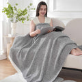 Throw Blanket - Super Soft, Cozy, and Warm Knitted Throw Blanket for Couch, Sofa, Bed, and Room Decor All Seasons Use (Grey, 50