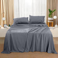 Queen Bed Sheets Set - 4 Piece Bedding - Brushed Microfiber - Shrinkage and Fade Resistant - Easy Care (Queen, Grey)