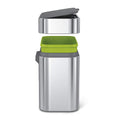 Compost Caddy, Detachable and Countertop Bin, 4 Liter / 1.06 Gallon, Brushed Stainless Steel