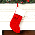 Christmas Socks Knitting Christmas Hanging Stocking Xmas Pendant Christmas Tree Ornaments Decor Christmas Gift Bag New Year 2025