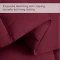 California King 2200 Series Comforter down Alternative Quilted Duvet Insert with Corner Tabs All-Season - Luxury Hotel Comforter - Breathable - Reversible - Machine Washable - Burgundy