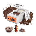 2 3 Tanks Electric Chocolate Tempering Machine Chocolate Cascade Melting Pot for Kitchen Home Appliance