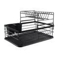 Dish Drying Rack Drainer Storage Rack 2 Layers Iron Tableware Organizer Kitchen Tools for Bowl Dishes Chopsticks