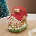 Christmas House Tree Hanging Ornaments Glass Decorations for Home New Year Party 2024 Nativity Glass Christmas Toys