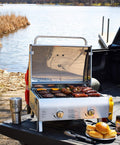 Grills 75275 Stainless Steel Two-Burner Portable Grill