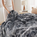 Soft Throw Blanket for Couch, Fluffy Fuzzy Blankets & Throws for Bed, Sofa, Cozy Plush Sherpa Fleece Faux Fur Blanket, Thick Warm Christmas Blanket Decor Gifts for Women, Men, 50X60, Grey