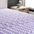 2 Inch 5 Zone Lavender Memory Foam Twin XL Mattress Topper