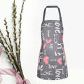 2 Pack Floral Aprons with Pocket Blooming Womens Waterproof Adjustable Cooking Aprons Kitchen Gardening Salon