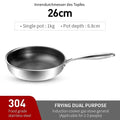 20/26CM Frying Pan Food Grade 304 Stainless Steel Non Stick Pan Honeycomb Pot Bottom Induction Cooker Gas Stove General Wok