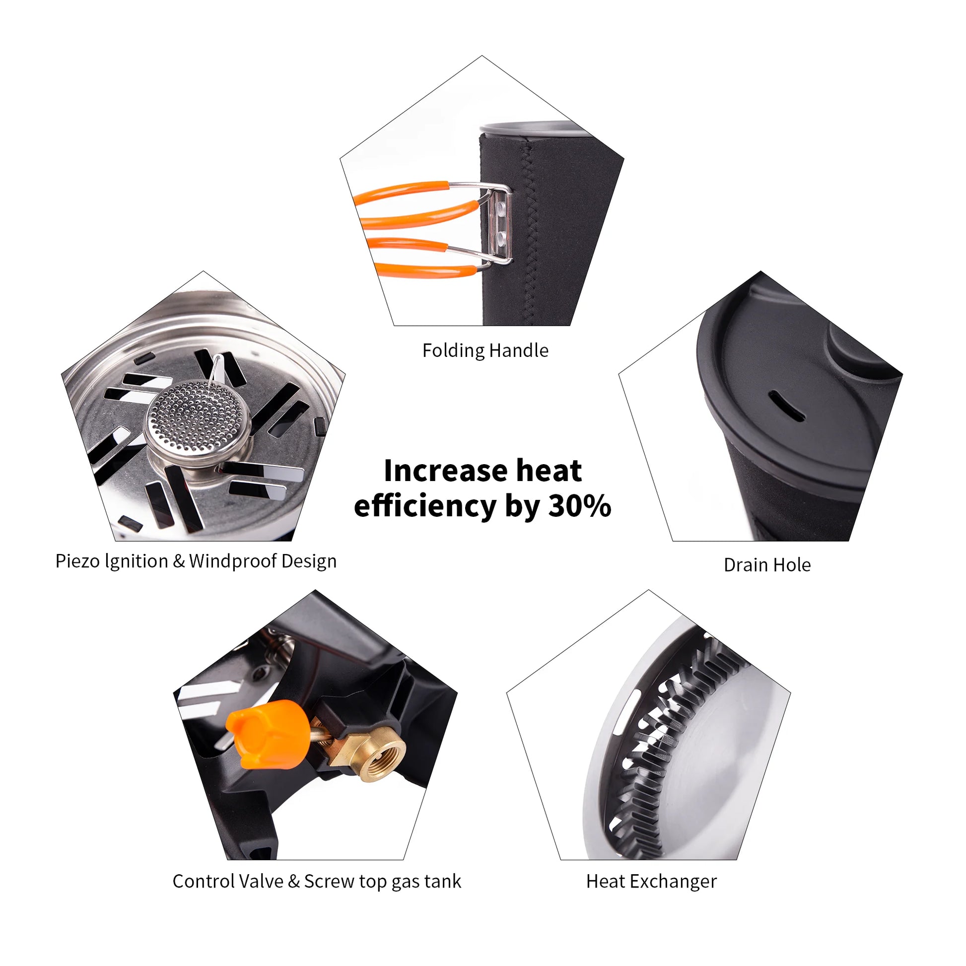 Fire Maple Star X1 Camping Stoves Outdoor Hiking Cooking System with Stove Heat Exchanger Pot Bowl Portable Gas Burners FMS-X1