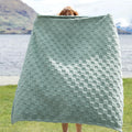 Sage Green Fleece Blanket for Couch - Checkered Throw Blanket for Women, Cute Soft Cozy Blanket for Girls, 50X60 Inches