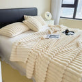 New Solid Color Rabbit Plush Blanket Office Nap Shawl Nap Air Conditioning Blanket Sofa Cover Blanket