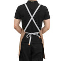 Waterproof Kitchen Apron for Women/Men with Pockets Work Mandil Cleaning Pinafore Restaurant Shop Waiter Work Uniform