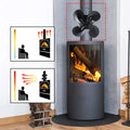 Heat Powered 4 Blades Stove Fan,Silent Flue Pipe Fireplace Fan, Eco-Friendly on Chimney for Wood Log Burner Fireplace