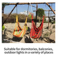 Camping Hammock Portable Outdoor Upgraded Canvas Hanging Bed Single Person Garden Comfortable Hammock with Straps Bag for Patio