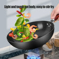 Household Handmade Iron Wok 28Cm/30Cm/32Cm/34Cm Non-Coating Non-Stick Pan Frying Pan Gas and Induction Cooker Kitchen Cookware