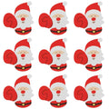 100/25Pcs Santa Claus Paper Lollipop Cards Christmas Candy Packing Cards Holder DIY Gifts Wrapping New Year Party Decor Supplies