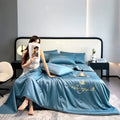 Summer Quilt Cooling Comforter Soft Slippery Bedding Cold Thin Wadding Blanket a Gift for Children Boyfriend Couple